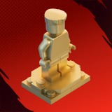 Golden Ninja Statue