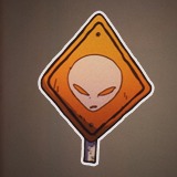 Alien Conspiracy Sticker