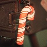 Candy Cane Weapon Charm