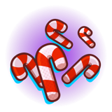 Candy Canes footsteps