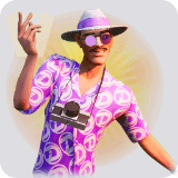 Convention-goer Octo Skin