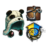 Fuzzy Panda Hat Bundle