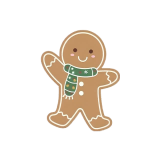Sticker: Gingerbread Man