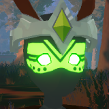 Green Tribal Mask