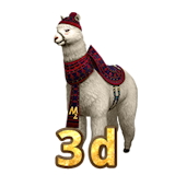 White Winter Llama (3d)