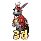 Hasty Rabbit (Red) (3d)