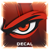 “Angry Eyes” decal