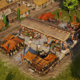 Cheerful Roman Market