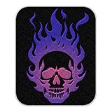 Purple Flame Arm Patch