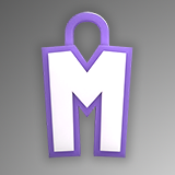 Weapon Charm White-Purple