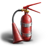 3x Man Fire Extinguishers