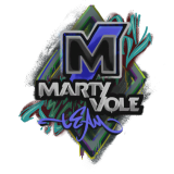 3x Marty Vole Decals