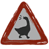 6x Warning! Geese!