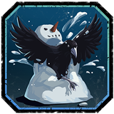 Winter Crow Badge