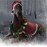 Holiday Horse Banner