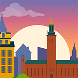 Stockholm Sunset Namecard