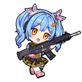 Usagi with gun decal