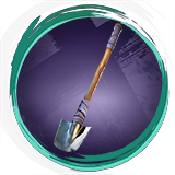 Stormy Sea Dog Shovel