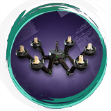 Obsidian Cap's Chandelier