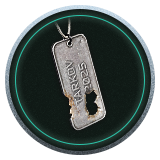Dogtags melted