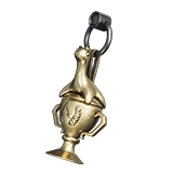 Gold Nessie Gun Charm